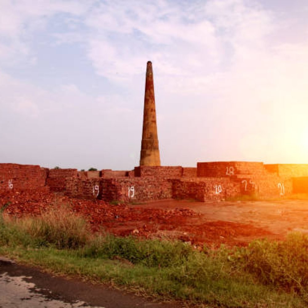 Brick manufacturing factory.